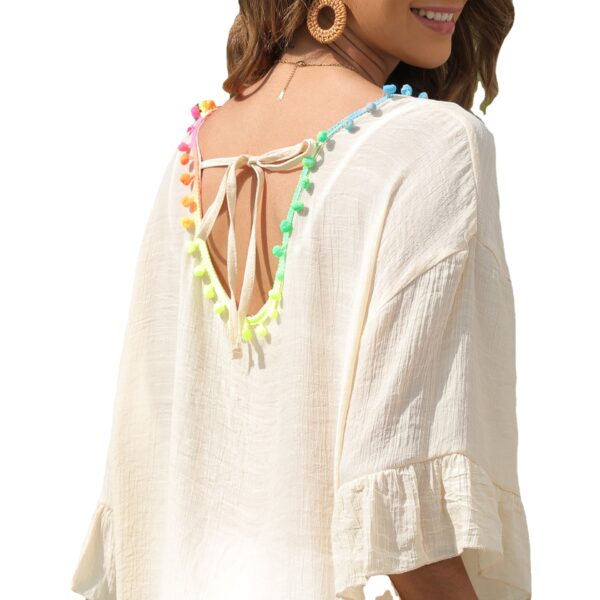 Tassel Stitching Loose Beach Dress