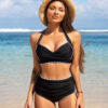 Black Twisted Push Up Bikini