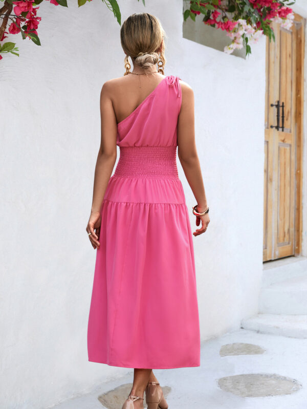 One-Shoulder Smocked Maxi Dress - Luralie