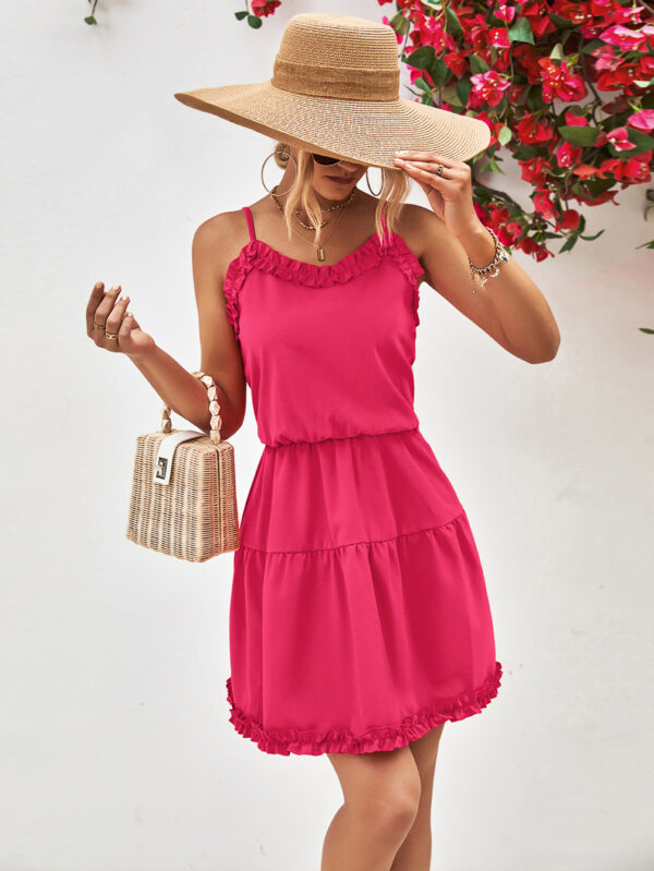 Boho Chic Spaghetti Strap Ruffle Dress - Luralie