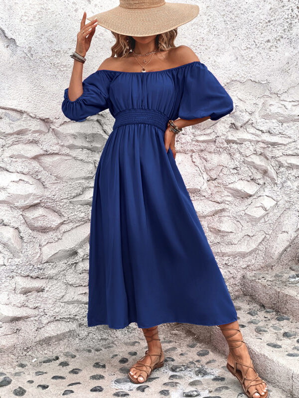 Puff Sleeve Square Collar Dress - Luralie