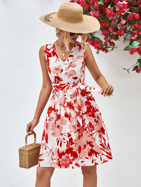 Boho Floral V-Neck Dress - Luralie